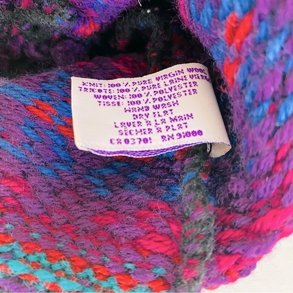 Merkley Headgear 100% Wool Colorful Knit Beanie OS - Picture 4 of 4